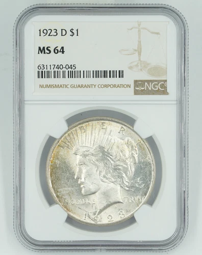 1923-D NGC MS64 Peace Dollar