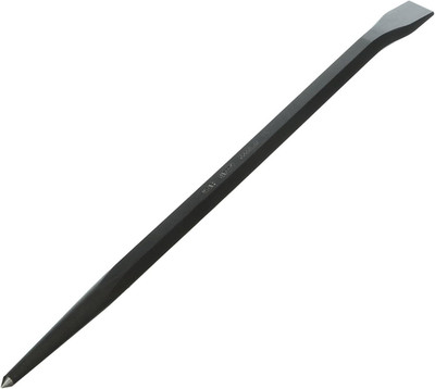 Tools 75000 Line-Up Pry Bar, 14'', Shot Blast Finish, Angled, Pointed, Alloy Stee