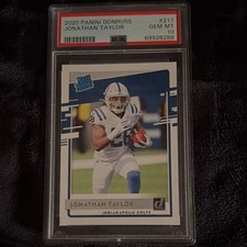 2020 Panini Donruss #317 Jonathan Taylor Rated Rookie PSA 10 Indianapolis Colts