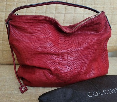 Große Coccinelle Tasche Dunkelrot