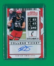 Panini 2020 Contenders Draft Picks Rookie Auto Josiah Deguara #204 Cincinnati
