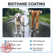 DogTraxs Biothane Leash 5ft Orange Peach Waterproof Odorless USA