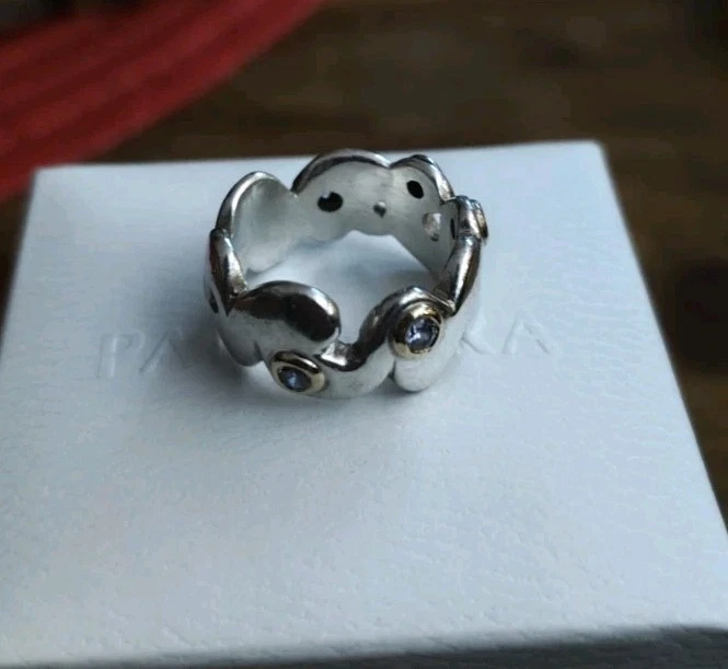   Pandora Bicolor Ring ca.1,5 cm Innendurchmesser 