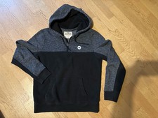 Hollister Kapuzenpullover Herren Hoodie Kapuzensweater Gr. S schwarz-grau | Top