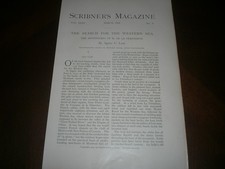 Search for the Western Sea (Article in Scribner's Magazine March 1904) 8 Illus. 