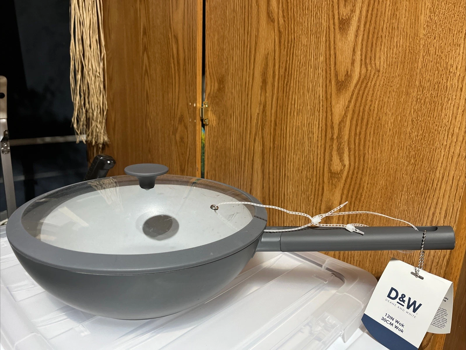 Deane & White D&W Premium Quality DieCast Aluminum 12" Wok With Lid Cookware New