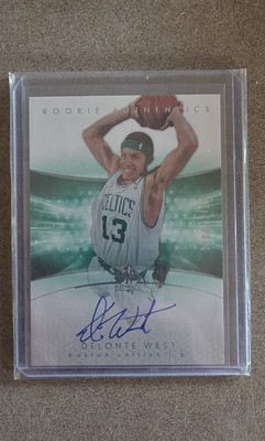 2004-05 SP Authentic - Rookie Authentics Delonte West #164 /1499 (AU, RC)
