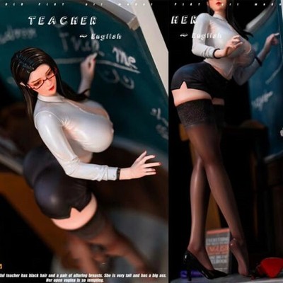Coldplay Studio Sexy English Teacher Resin Statue Female Suit Girl in stock EX