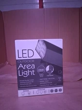 LED Outdoor Area Light 50W 5000K IP65 Adjustable Bronze – New in Box