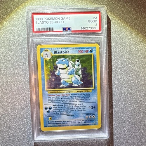Blastoise Base Set 1999 2/102 PSA 2 Holo Rare Pokémon TCG Card