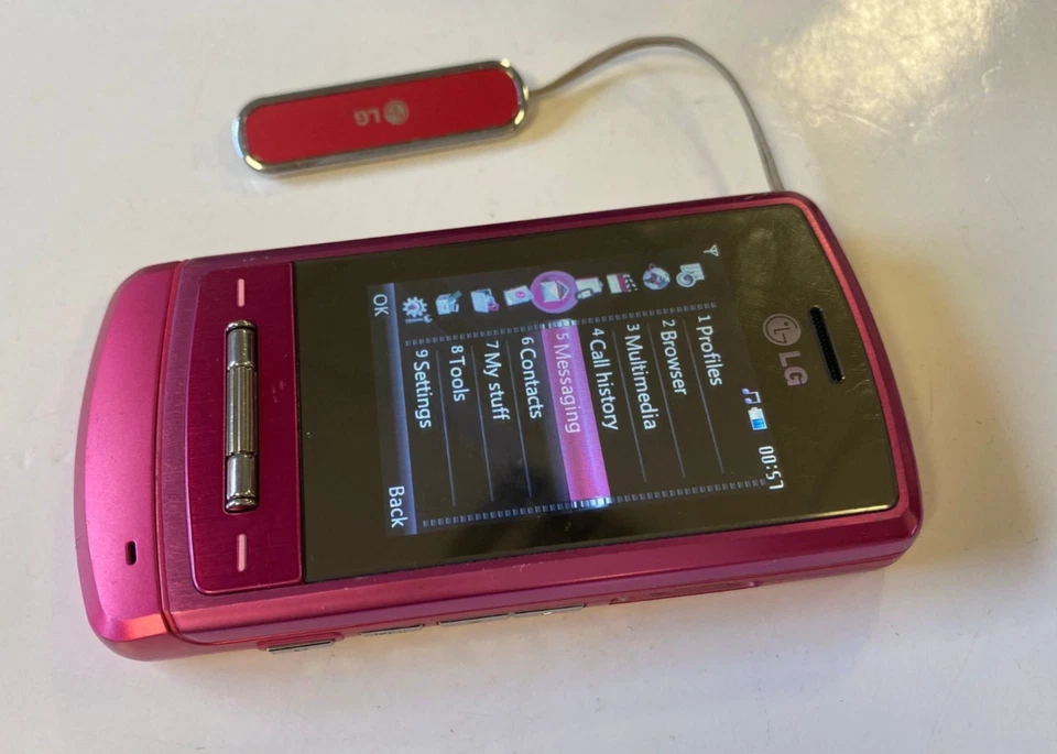 LG KE970 Shine Mobile Phone UNLOCKED Slider Pink - Original Fully Working - Image 2 of 4