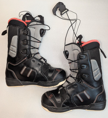 Salomon Ivy Women's Snowboard Boots Size 6 Black & Pink / BOA Laces - Excellent