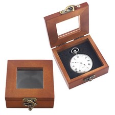 Luxury Pocket Watch Box Wooden Box Single Gift Box Display Storage Case