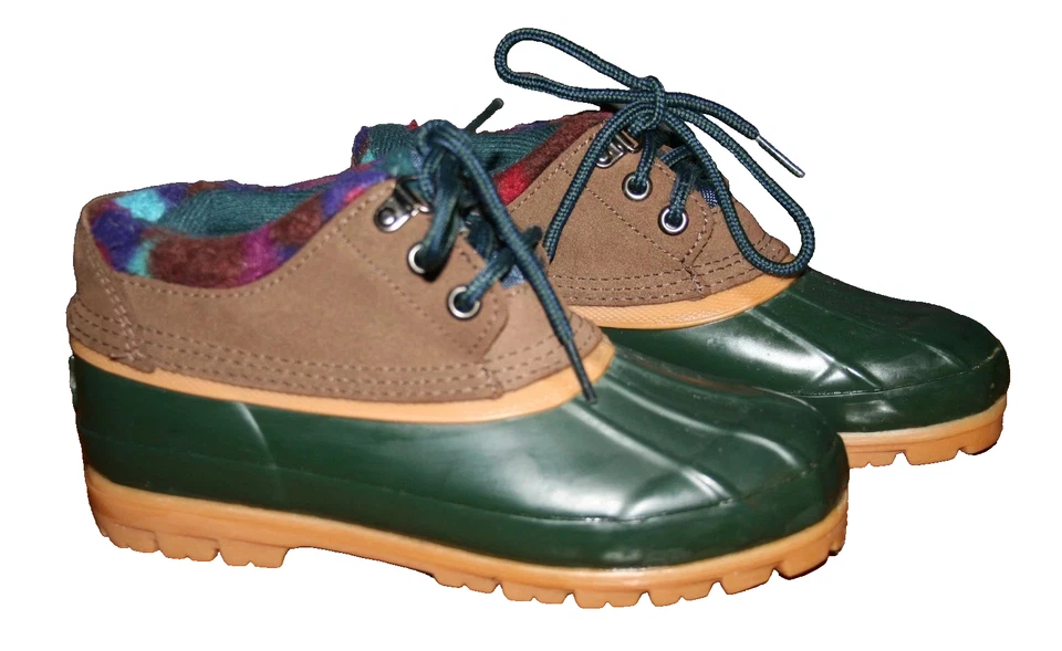 BAY AREA TRADERS SIZE 9 WOMEN'S GREEN DUCK FLEECE LINED SHOES NEW - Image 2 of 4