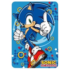 Plaid polaire enfant Sonic 100x140 cm – doux et chaud