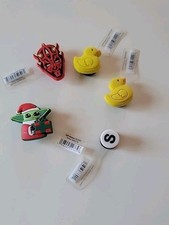 New Original Jibbitz Crocs Charms: Darth Maul, Xmas Grogu,2 Duckies, S