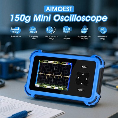 Tragbares Oszilloskop 1MHz 8.33MSa/s ±400V Trigger Auto/Normal/Single DC/AC
