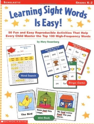 Learning Sight Words Is Easy!: 50 Fun and Easy Reproducible Act 