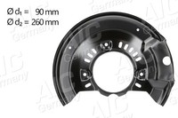 Spritzblech Bremsscheibe AIC 58106 Stahlblech FüR Toyota Yaris SCP10_ SCP10R