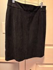 Bisou Bisou skirt by Michele Bohbot Black Brushed Velvet Size 8- Preowned — photo 3