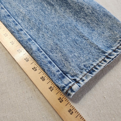 Mens Vintage 1990 Sasson Blue Acid Wash Denim Jeans 32x32 Actual Size - Picture 16 of 17