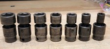 Matco Sae Universal Swivel Impact Socket 7pcs. Set 38 Drive 6 Point