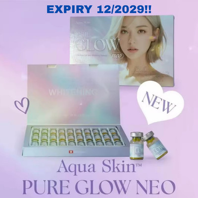 Aqua Skin Pure Glow Anti-Aging Brightening Serum 30v (exp 12/2029) Free Ship