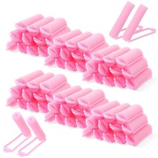 56 PCs Sponge Rollers Hair Curlers to Sleep In, 0.59 Inch Inch, Pink