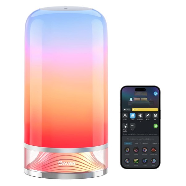 Govee LED Tischlampe Rgbicww Touch Dimmbar Alexa Steuerung Nachttischlampe-image