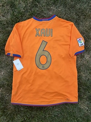 Nike Barcelona 2006/2007 Away Jersey - Xavi #6 - Large | eBay