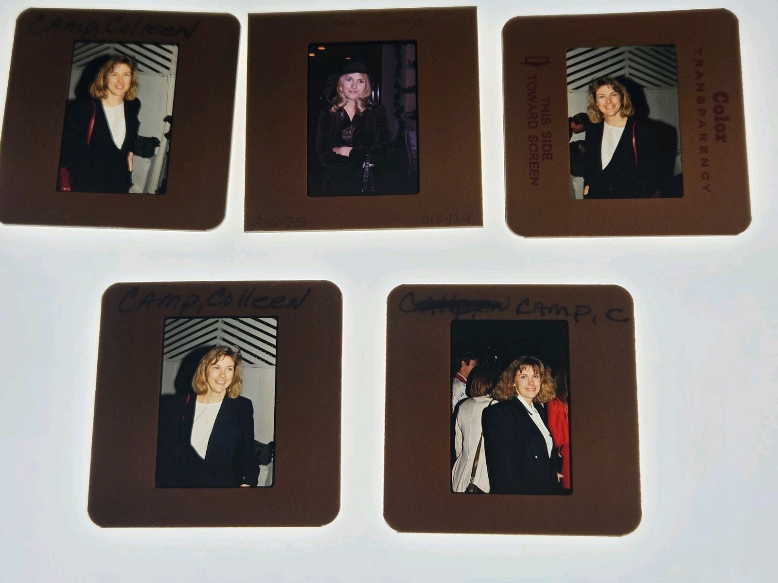 COLLEEN CAMP ACTRESS 5 PHOTO 35MM FILM SLIDES