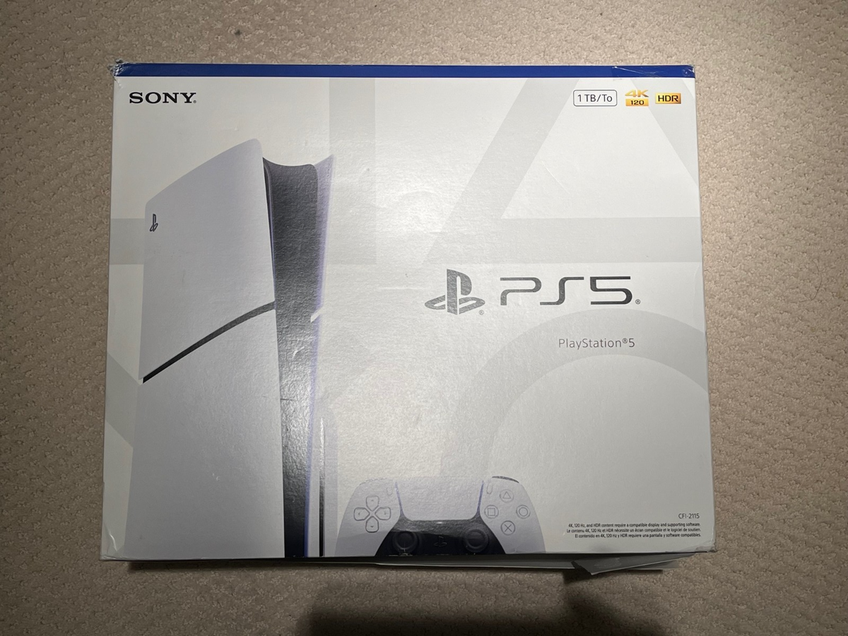 Sony PS5 Slim Disc Edition Gaming Console w/ Controller CFI-2115