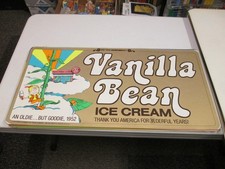Baskin Robbins ice cream 1976 store poster sign VANILLA BEAN Jack Beanstalk