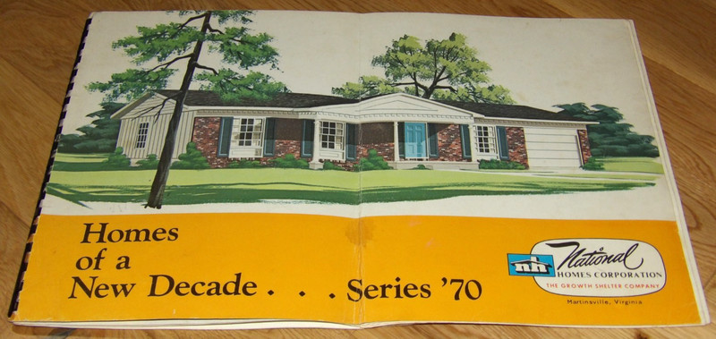 MCM 1970 Mid-Century House Designs/Plans National Homes Corp Large Spiral Bound