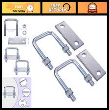 Leaf Spring Clamp Kit for 2.5" Wide Springs - Stabilizes & Controls Axle Torque,