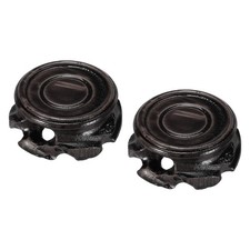 2 x Wooden Stand Holders Displays Base 40mm Diameter Black for Vase Bonsai