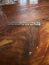 Vintage 1960's Mustang Chrome Emblem Nameplate OEM Original Script Word 1965-66