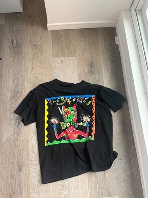 Vintage Rolling Stones Voodoo Lounge T-Shirt Mens Medium Black Band Tee 90s Tour
