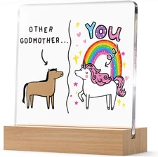 Funny Godmother Gifts for Women, Other VS You Unicorn Transparent 