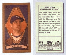 2025 Topps T205 Baseball Seth Lugo Wood Stock SP Kansas City Royals