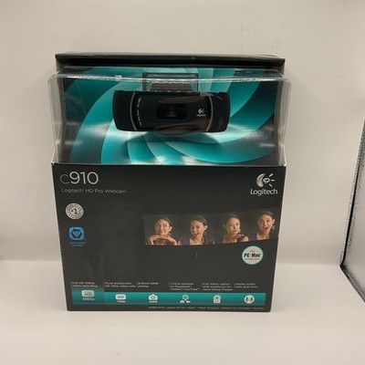 Logitech NWT New in Box c910 HD Pro Webcam PC/MAC USB Port
