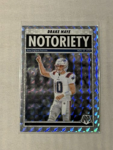 2025 Panini Mosaic - Notoriety Drake Maye #3 Mosaic Prizm
