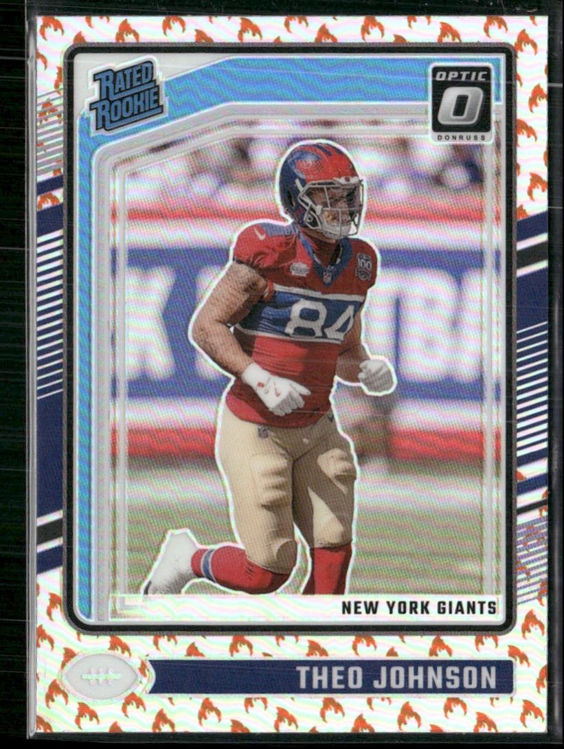 Theo Johnson Panini Donruss Optic #291 Fire