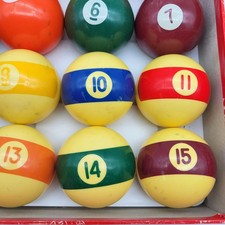 Vintage Belgian Aramith Pool Billard Ball Set 16 Original Box