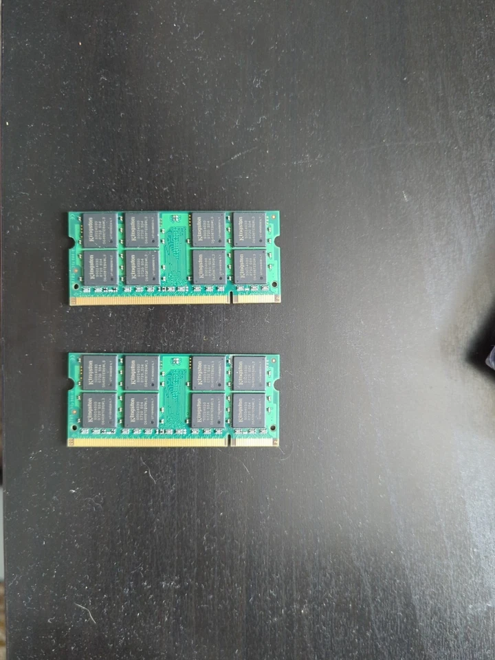 2X Kingston 1GB PC2-5300/ DDR2-667 So-Dimm 200 PIN RAM  KVR667D2S5/1G - Image 2 of 2