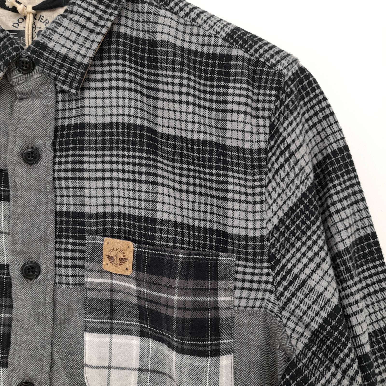 ALTRA DOCKERS T shirt uomo S grigio cotone con altre basic nuova con etichette