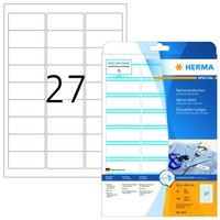 Herma Namensetiketten Special, 63,5 X 29,6 Mm, Streifen Blau 1 Bis 20 Stk