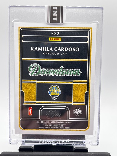 2024-25 Panini One Instant WNBA Kamilla Cardoso RC Downtown Sealed - Picture 3 of 4