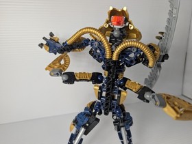 ​Vintage LEGO Bionicle 8734 Brutaka Titan Gold Warrior 100% Complete Manual 2006
