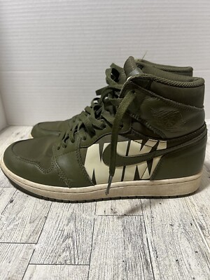 Air Jordan 1 Retro High OG Olive Canvas Men's Size 9 555088-300 | eBay